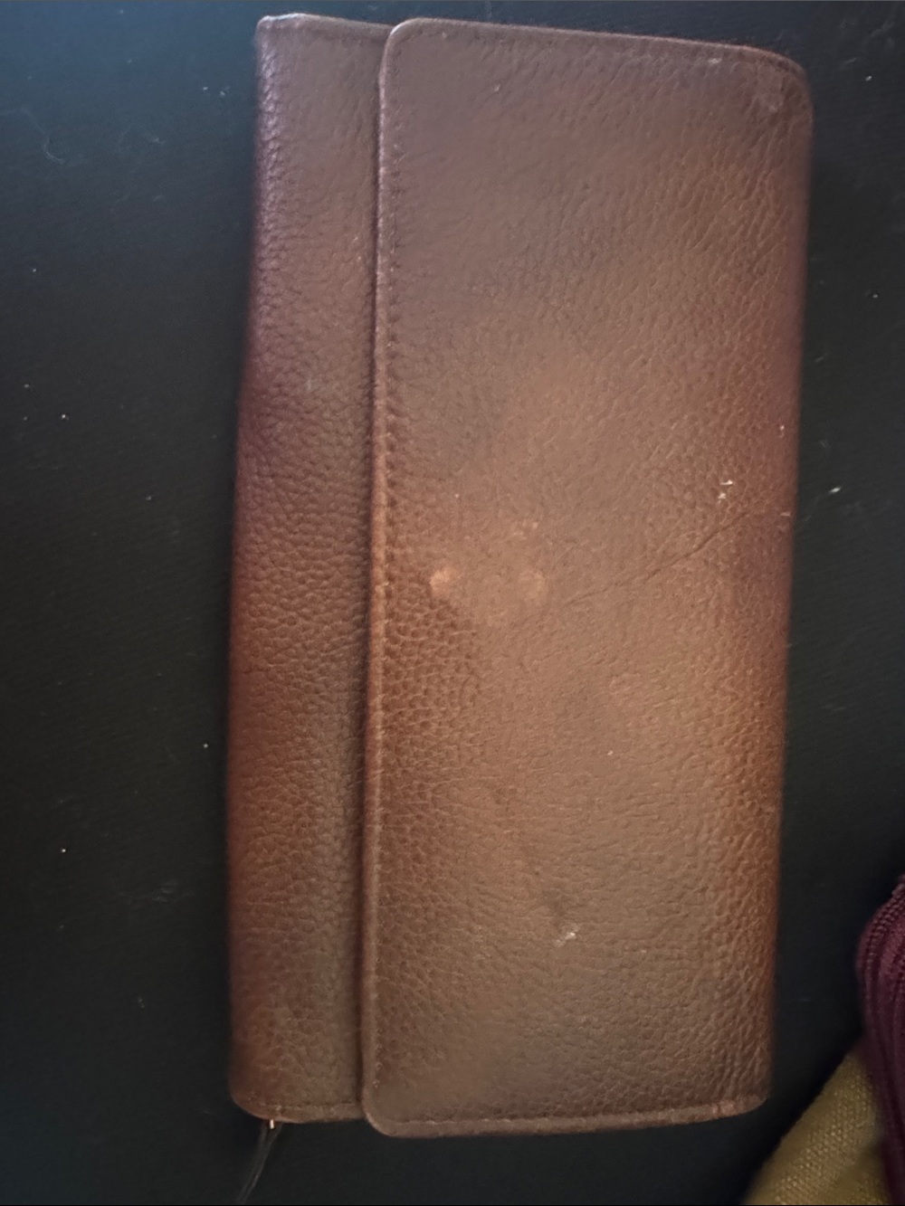 Women’s Brown Leather Long Wallet - Classic Fold Wallet